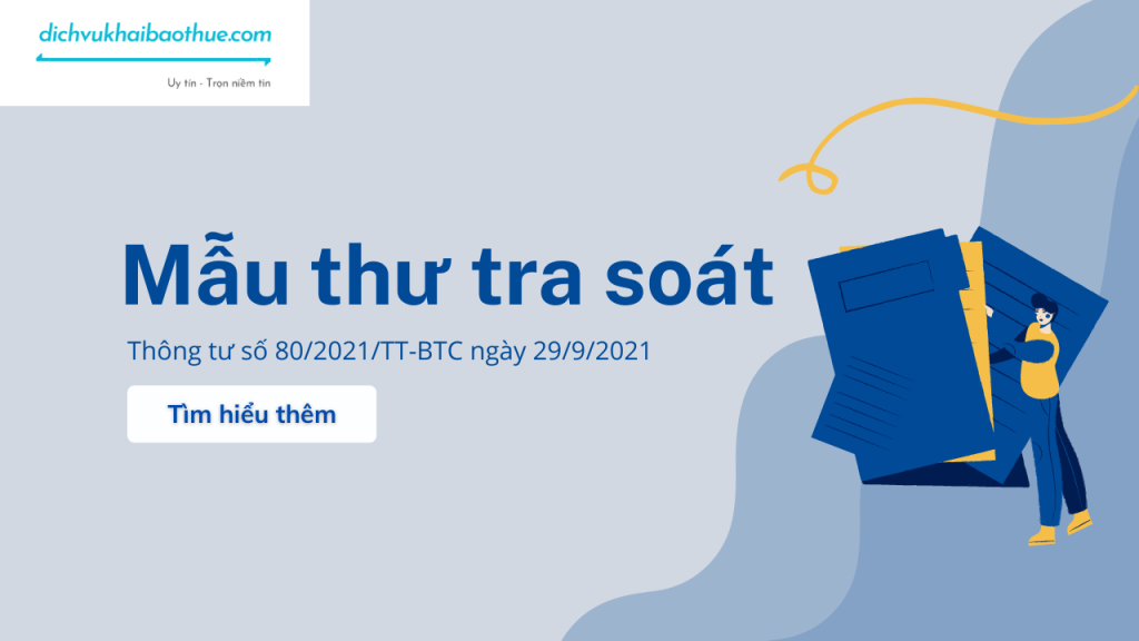 Mẫu thư tra soát theo tông tu 80