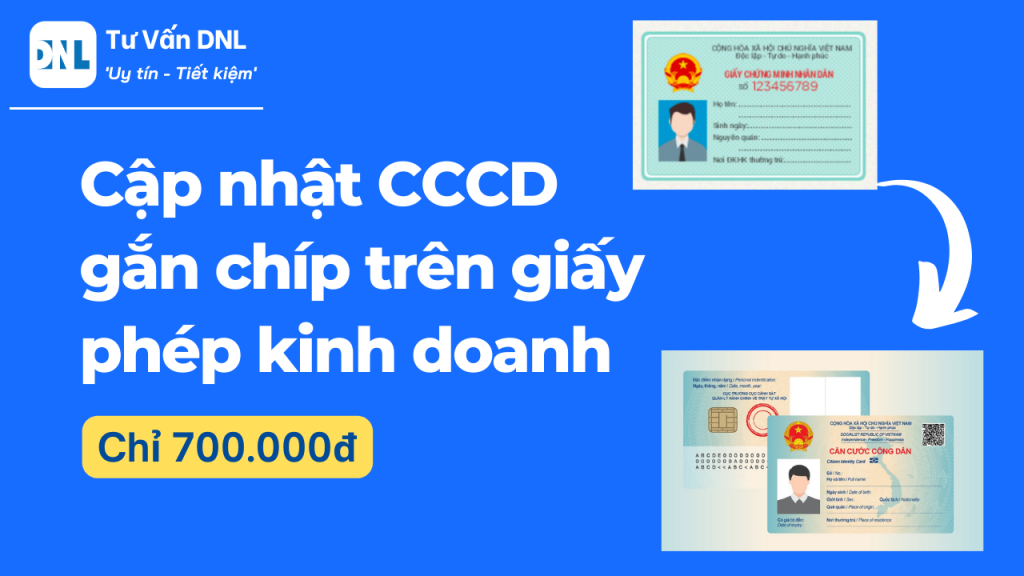 cập nhật cccd gắn chip trên đăng ký kinh doanh