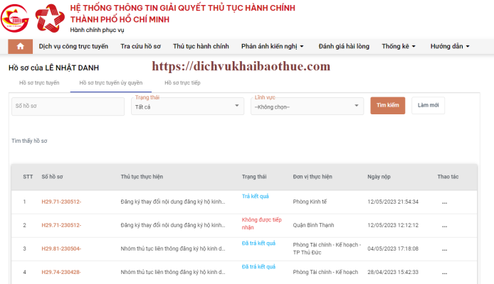 đăng ký hộ kinh doanh cá thể online tphcm